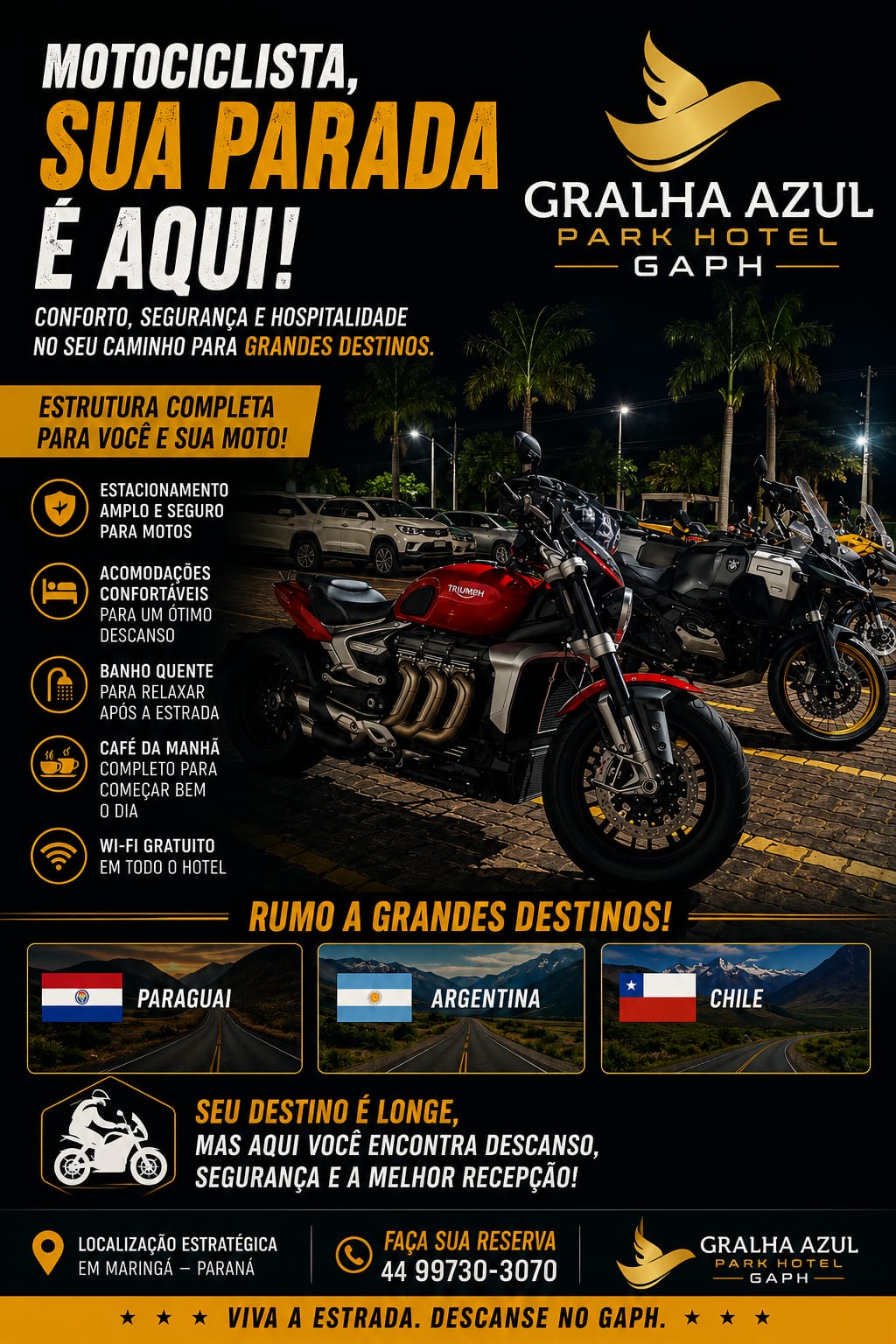 Motociclistas sua parada é aqui!